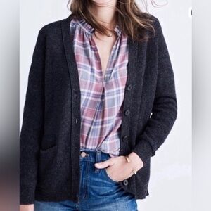 Madewell Charcoal Cardigan Sweater